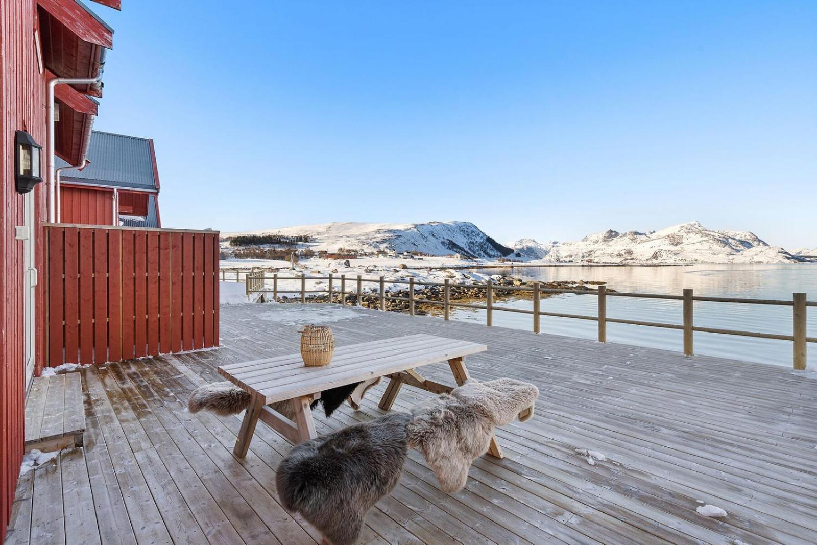 Nappstraumen Seafront Cabin, Lilleeid 68 Gravdal  Eksteriør bilde